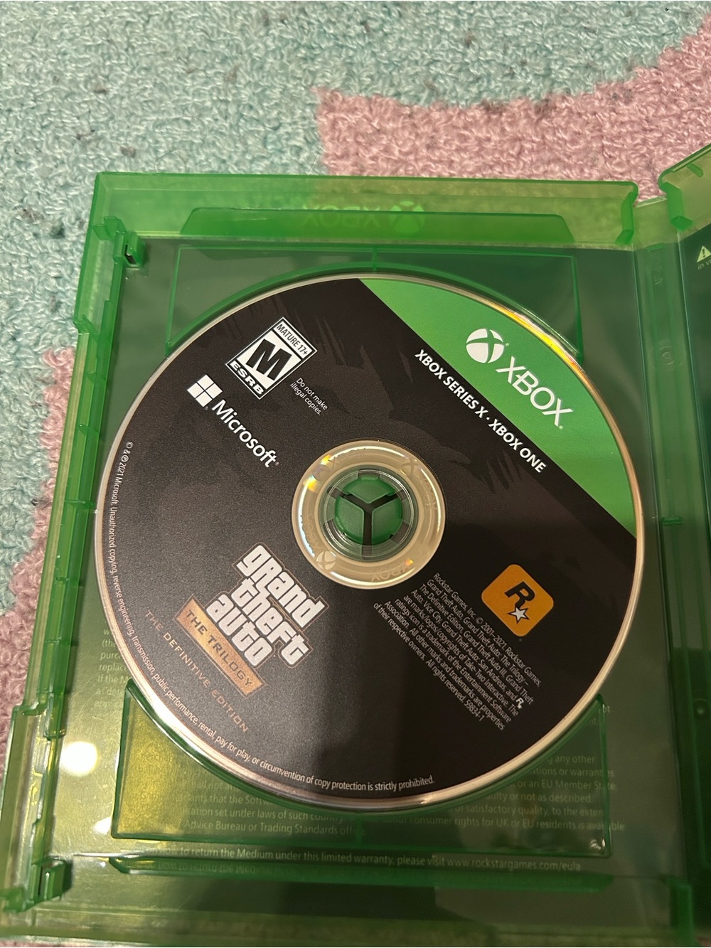 Microsoft Xbox Grand Theft Auto Trilogy Disc - Black and Green